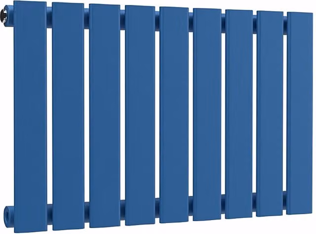 Lux Heat Single Flat Horizontal Steel Radiator in Galaxy Blue, W: 630 mm, H: 400 mm