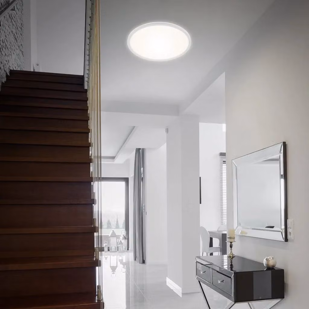 Briloner White 22W CCT LED Ceiling Panel Light with Remote Control and Dimming Function, D 42 cm, H 2.9 cm – 4