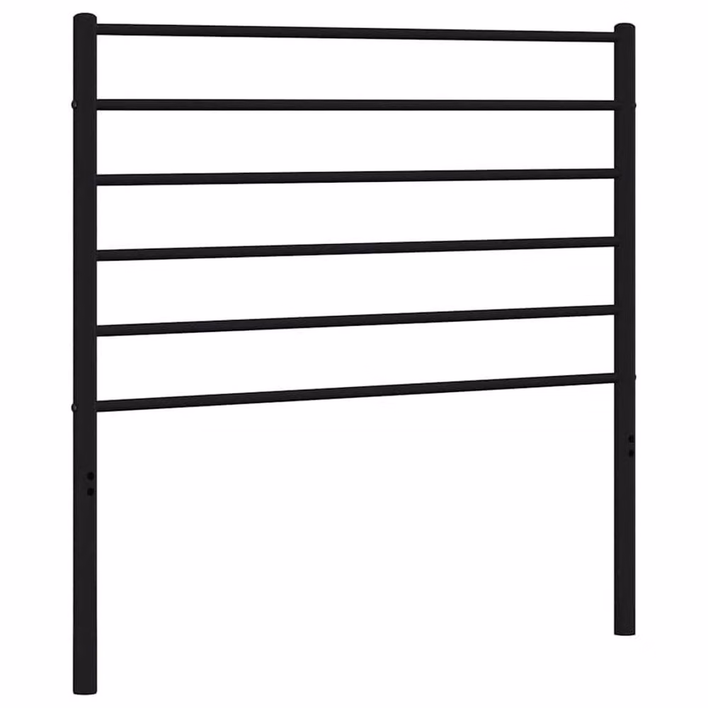 Berkfield Home Black Metal Headboard – 2