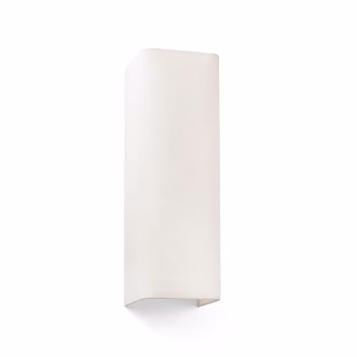 Netlighting Barcelona Square Fabric Wall Sconce, Beige, W/D/H: 37 x 12.5 x 10.5 cm