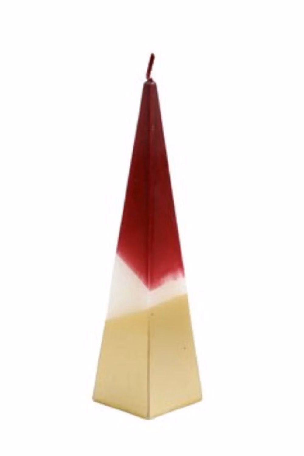 Marco Paul Large Unscented Pyramid Pillar Candle in Multicolour – 2