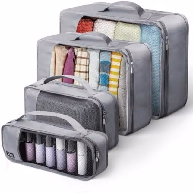 LUGG Lightweight Packing Cubes Set of 4 in Grey