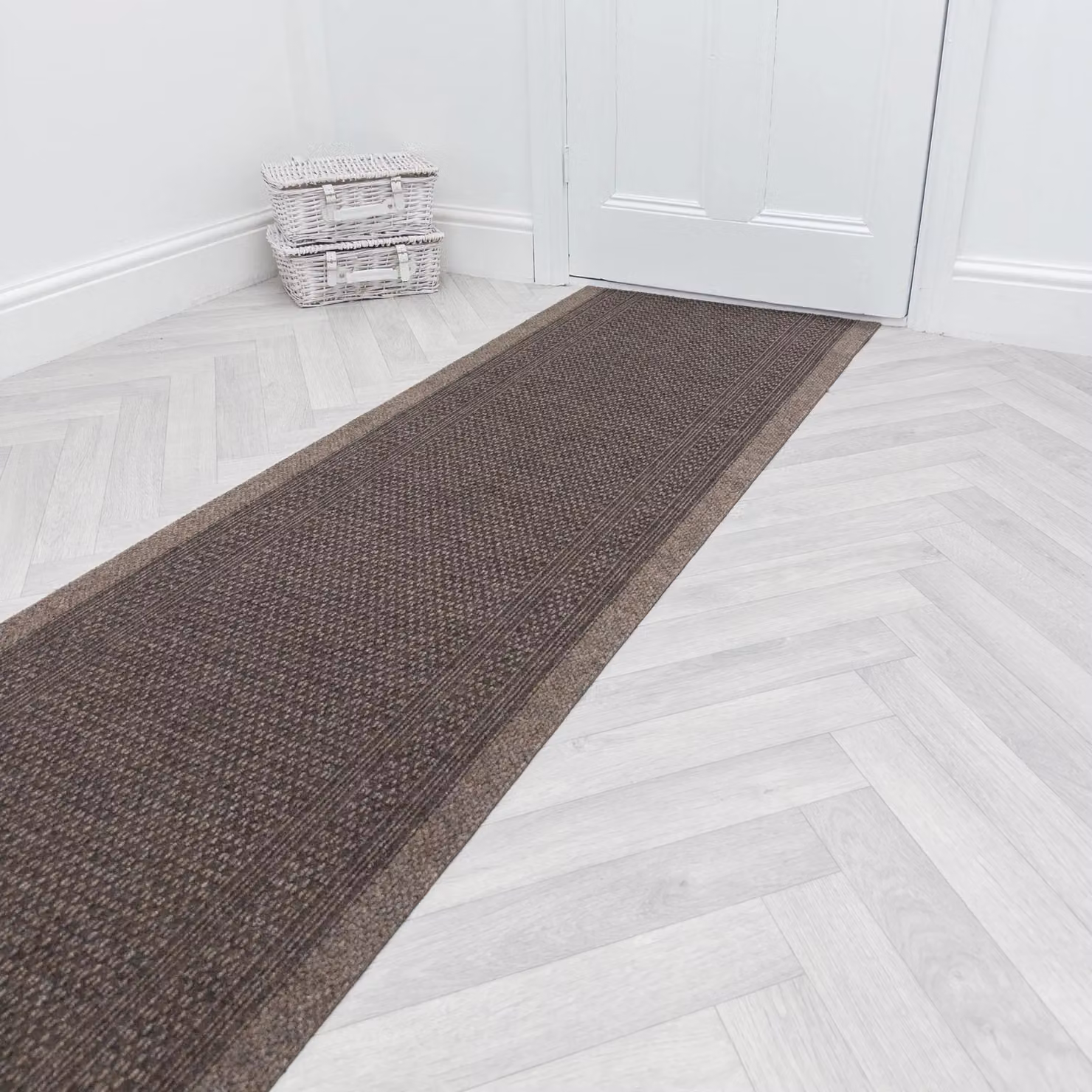 runrug Aztec Long Hallway Carpet Runner in Brown, W/D/H: 66 x 300 cm – 5