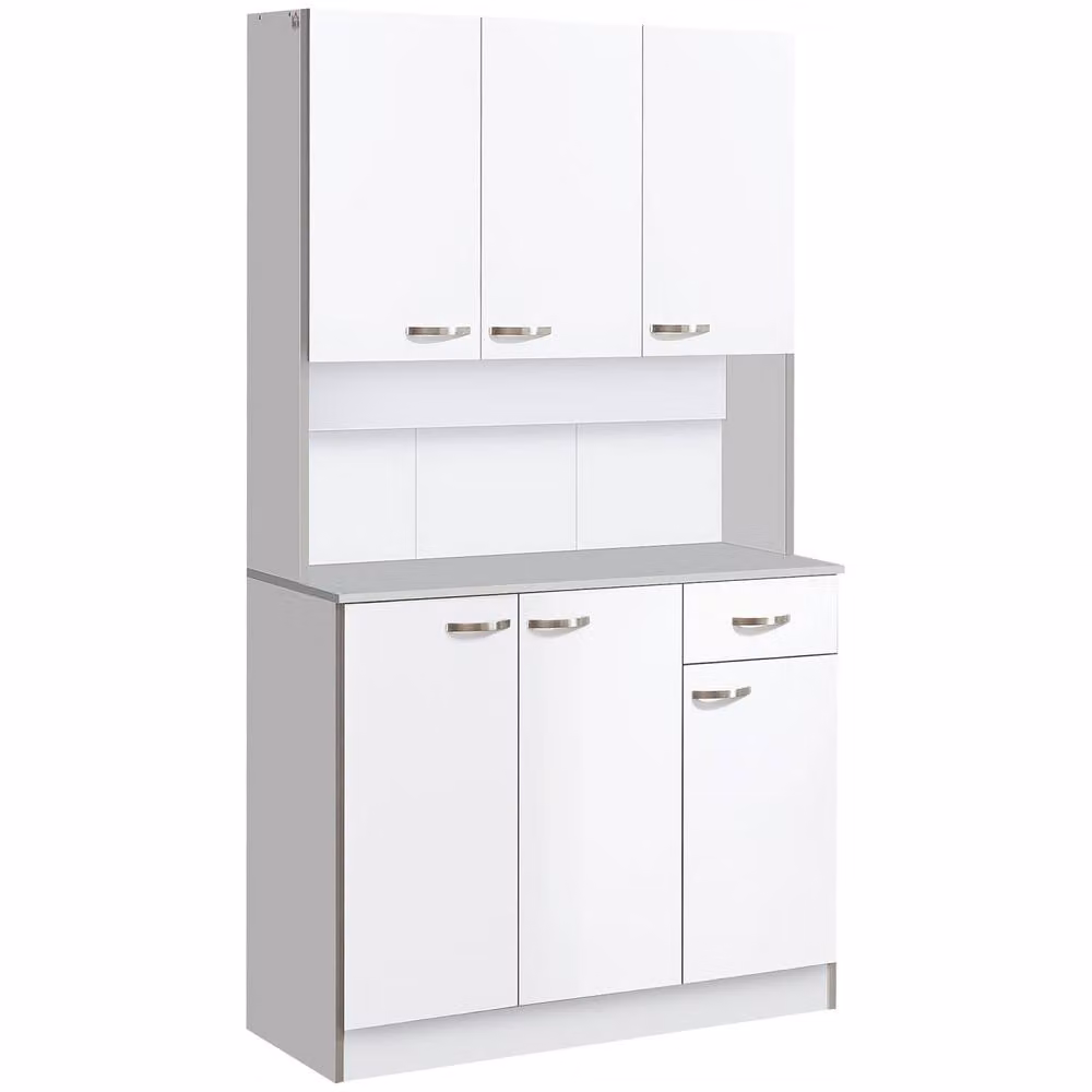 Wyld Haus Tovesu Modern Kitchen Cupboard in White and Grey, W/D/H: 101 x 39 x 180 cm – 2