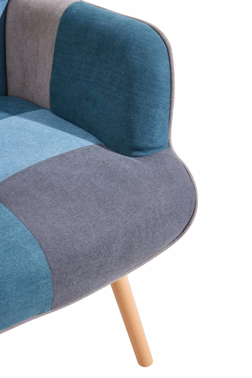 Garden Sanctuary Multicolour Abstract Upholstered Wingback Armchair and Footstool Set – 5