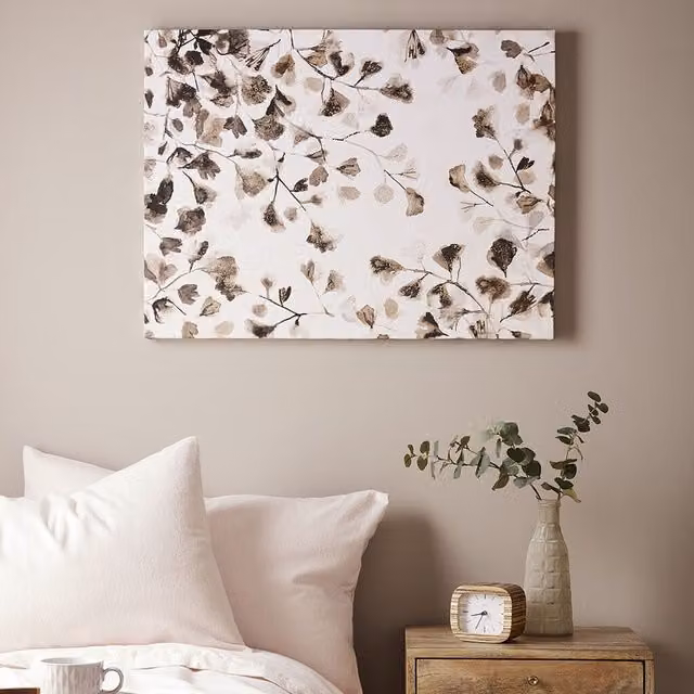 Art for the Home Sepia Nature Trail Printed Canvas in Brown