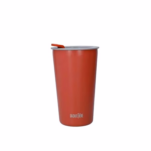 La Cafetiere Pavia Red Insulated Stainless Steel Travel Tumbler, 380ml – 1
