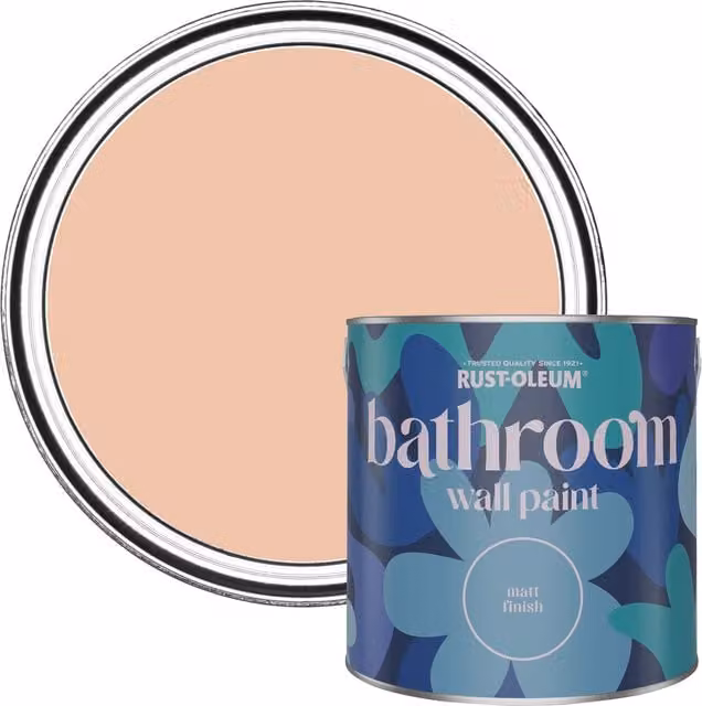 Rust-Oleum Coral Pink Water-Resistant Bathroom Wall and Ceiling Paint, 2.5 l
