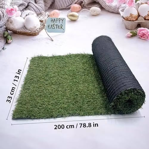 Walplus Green Artificial Grass Table Runner, W/D: 200 x 33 cm – 4