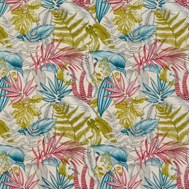 iLiv Maldives Fabric Begonia in Pink and Multicolour