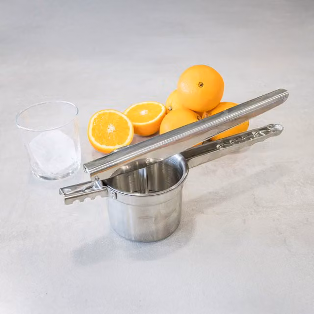 MasterClass Stainless Steel Potato Ricer and Juice Press, Silver