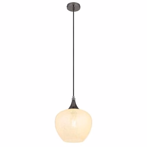 Globo Lighting Modern Suspended Pendant Light with Glass and Acrylic Crystals, Height: 120 cm