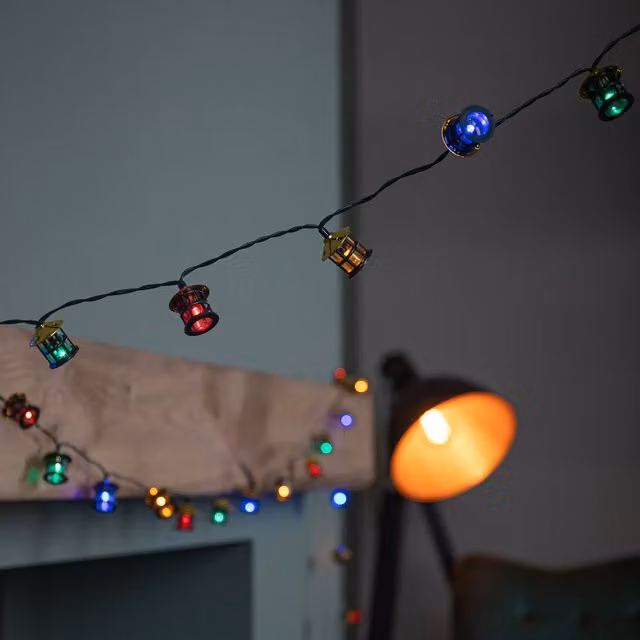 Samuel Alexander Multi-Coloured LED Palace Cage Christmas String Lights, 4m – 1