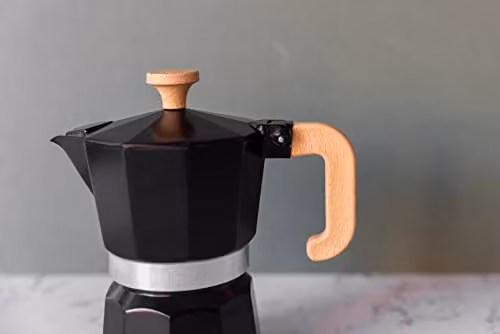 La Cafetiere Venice Aluminium Espresso Maker, Black, 6 Cup – 3
