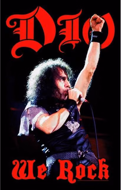 Dio We Rock Textile Poster in Black – 1