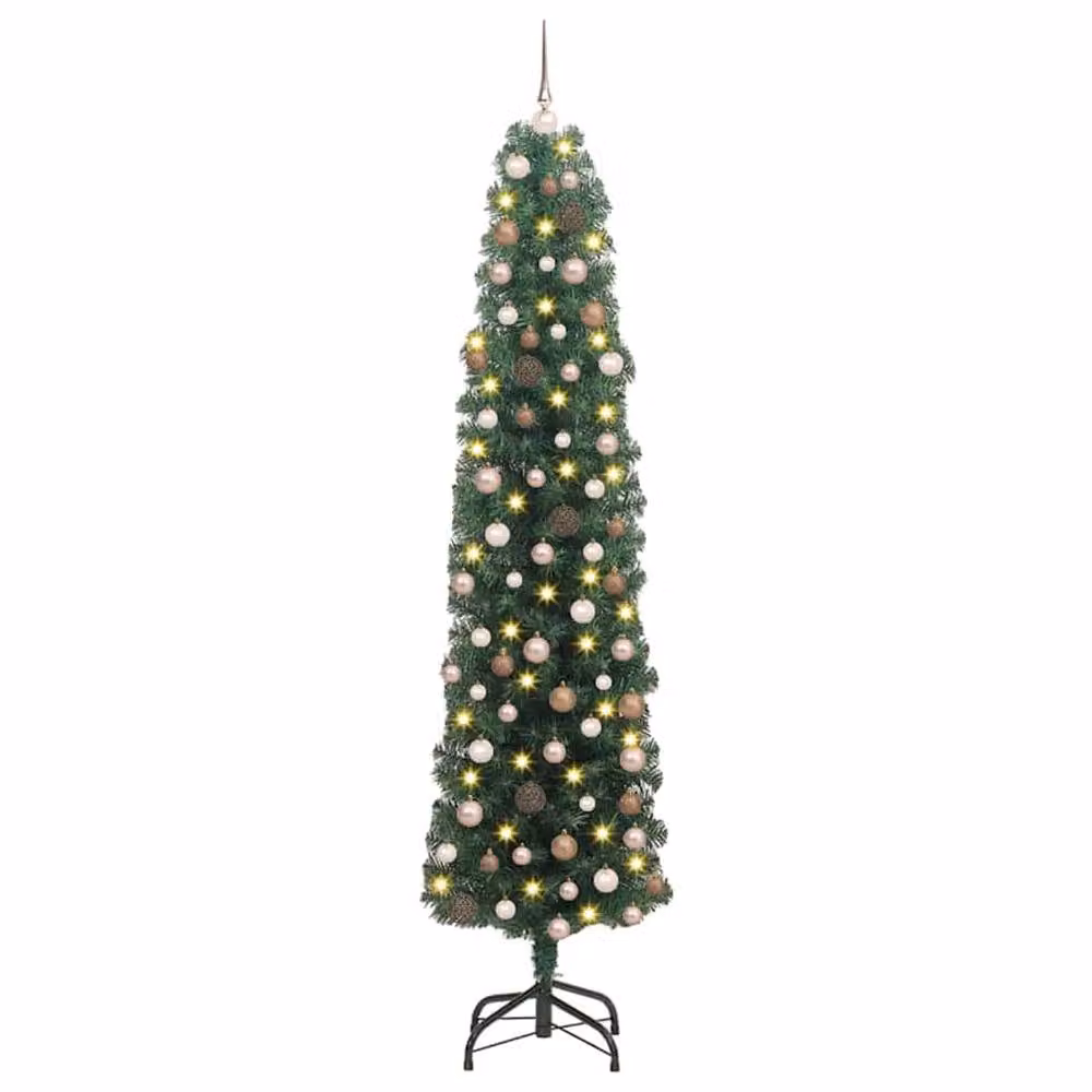 Berkfield Home Artificial Christmas Tree with 300 LEDs in Green, Height: 180 cm – 2
