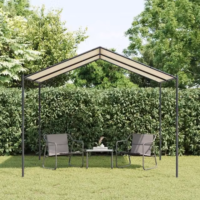 Berkfield Home Canopy Tent in Beige, W 3 x D 3 m, Steel and Polyester