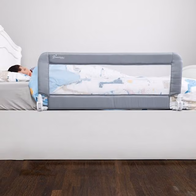 Dreambaby Milan Padded Toddler Bed Guard in Grey, W: 110 cm, H: 45.5 cm – 6