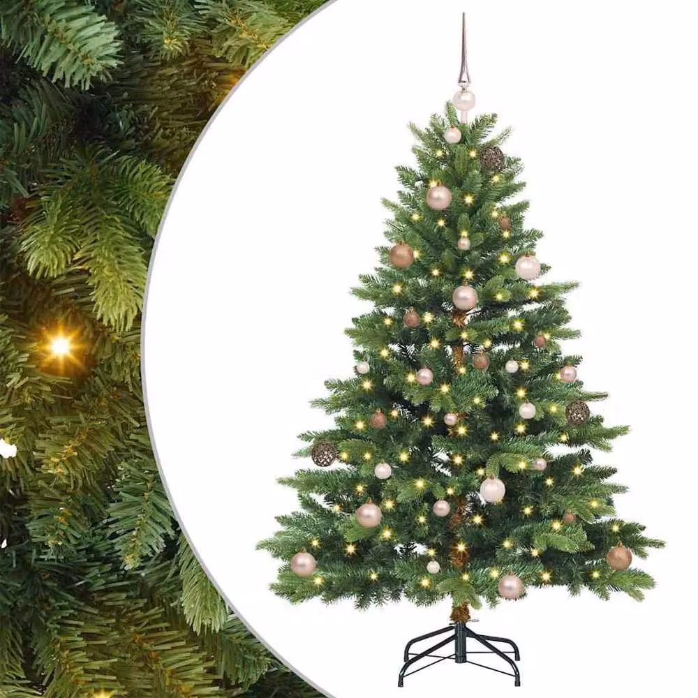 Berkfield Home Beautiful Green Artificial Christmas Tree with 150 LEDs, Height: 150 cm – 3