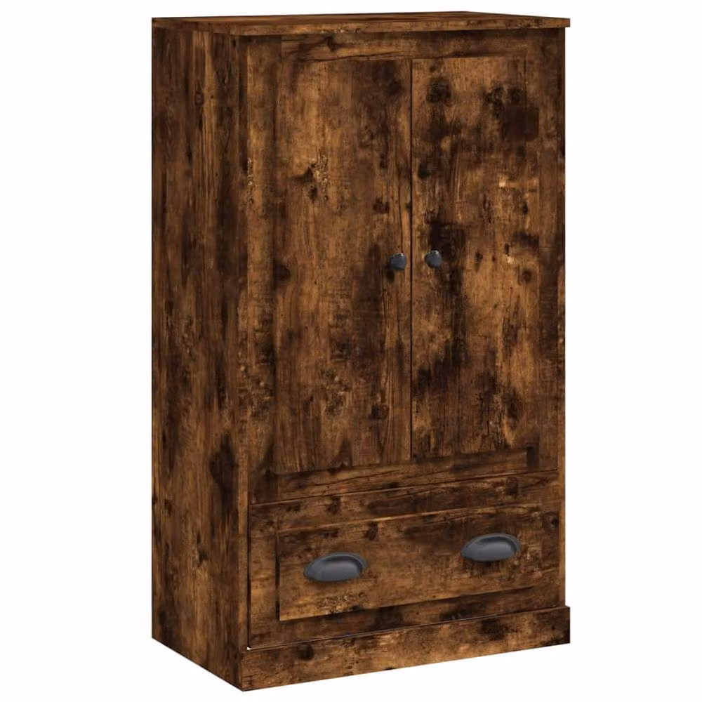 Berkfield Home Smoked Oak Highboard in Brown, W/D/H: 60 x 35.5 x 103.5 cm – 2