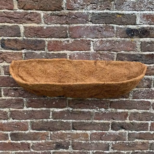 Coco Wall Trough Planter Liners, Extra Deep, Brown, 60cm, 2 Pack