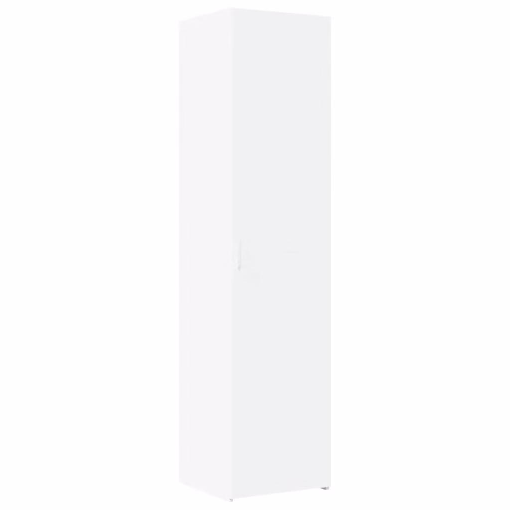 Berkfield Home White Modern Highboard in MDF, H 185 x W 45 x D 42.5 cm
