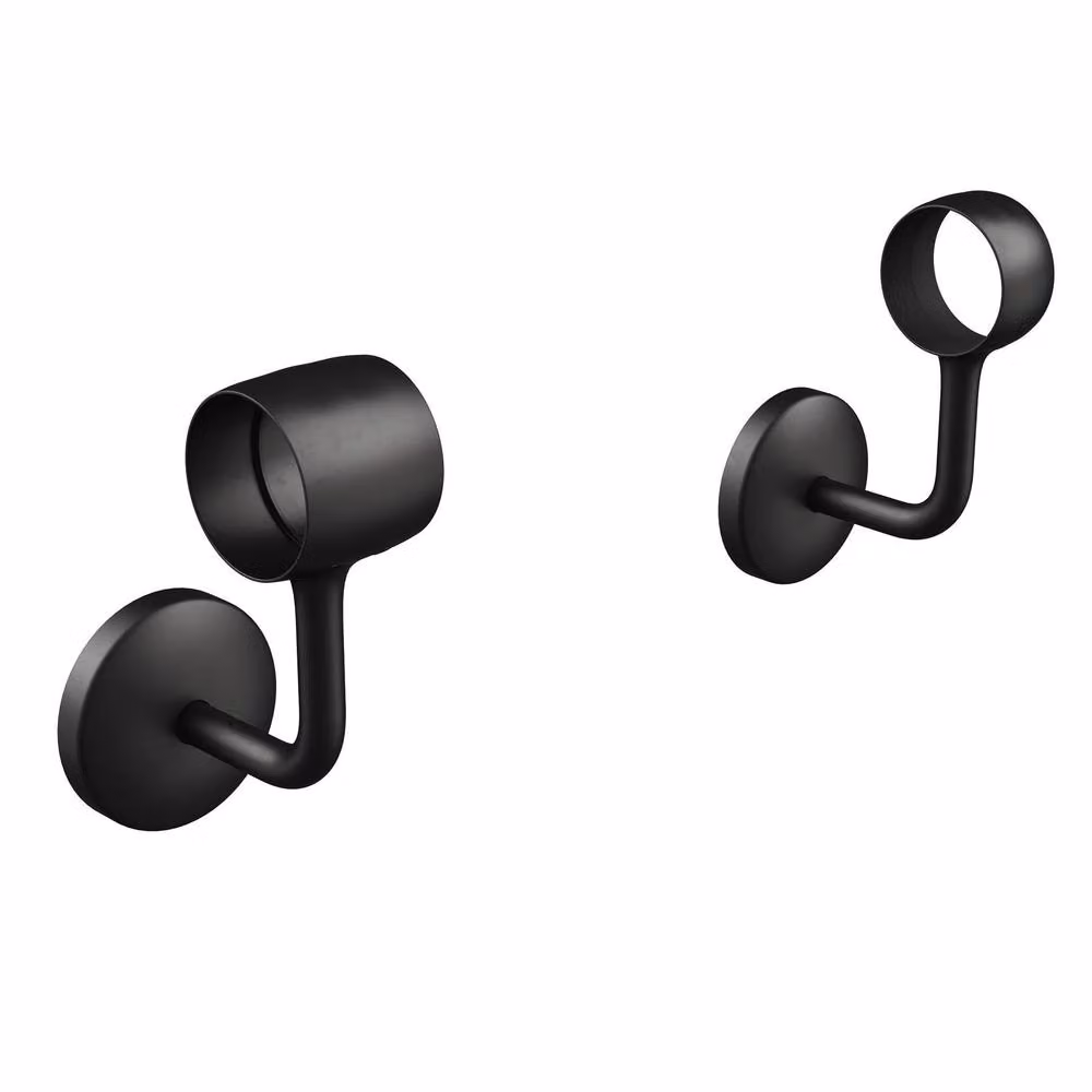 Rothley Matt Black Premium Easy Install Indoor Modern Round Stair Handrail Kit, 2.4m – 2