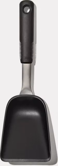 OXO Good Grips Black Plastic Ice Cream Scoop and Sheet Pan Scoop, Dishwasher Safe