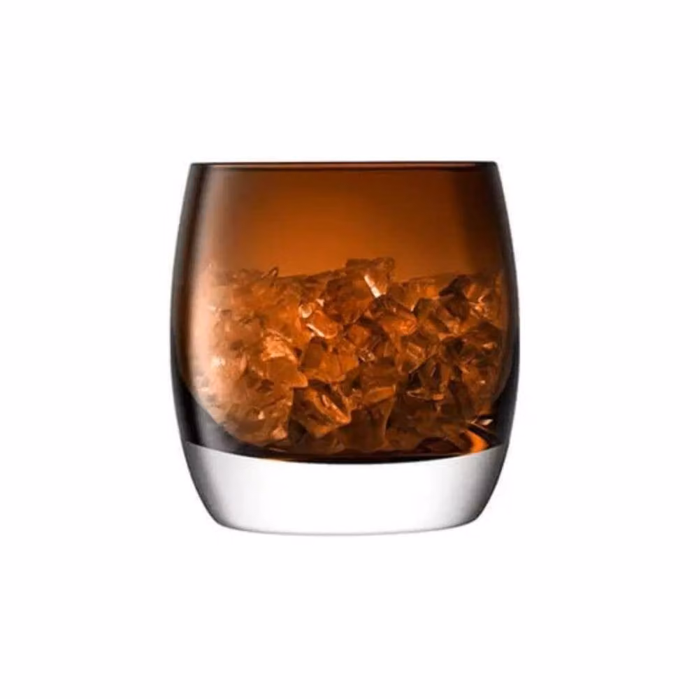 LSA Whisky Club Glass Ice Bucket, Peat Brown, Diameter: 15 cm