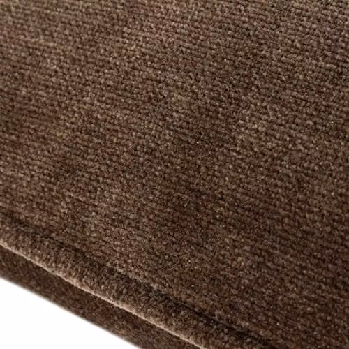 Yard Brown Chenille Polyester Filled Square Cushion W/D/H: 50 x 50 x 50 cm – 3