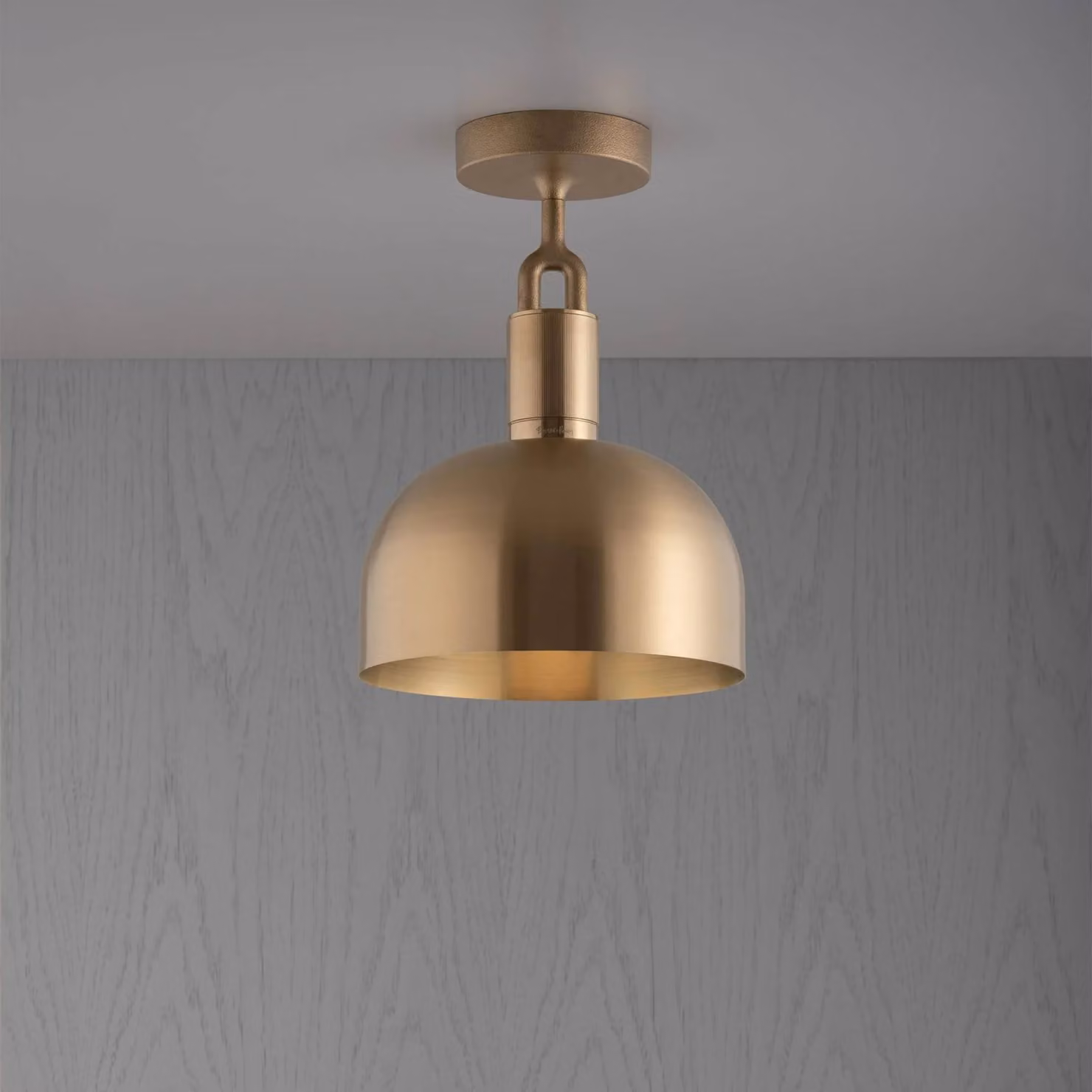 Buster + Punch Forked Medium Ceiling Light in Gold/Brass, Grey or Silver Metal