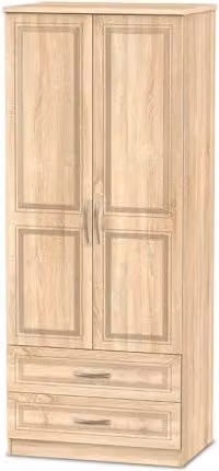 Welcome Dorset Classic 2 Door 2 Drawer Double Wardrobe in Beige
