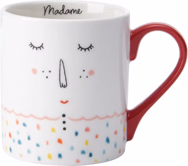 Mikasa Madame Red Porcelain Mug, 280ml