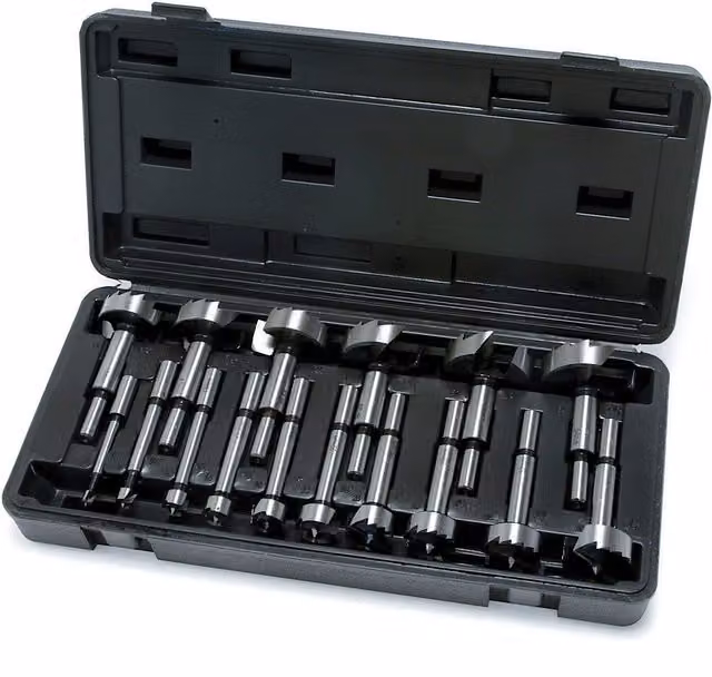 Hilka 16 Piece Stainless Steel Forstner Bit Set in Silver – 2