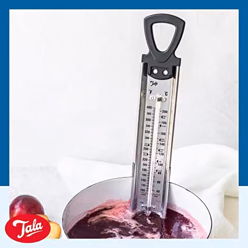 Tala Jam Thermometer in Silver Stainless Steel, Temperature Guide from 40°C to 200°C, H 39.5 cm x W 10 cm – 2