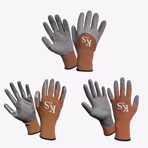Kent & Stowe Multi-Task Triple Pack Gloves, Medium, Multicolour