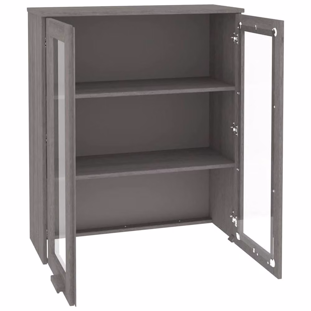 Berkfield Home HAMAR Highboard Top in Light Grey Solid Wood Pine, W/D/H: 85 x 35 x 100 cm – 3