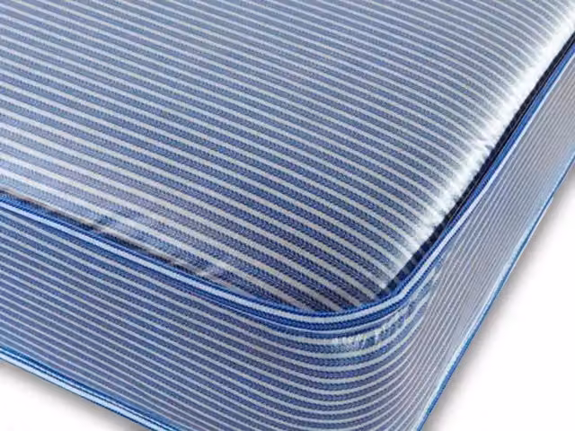 Shire Beds Rochester Crib 5 Contract Waterproof Mattress, Blue Striped, 200 x 200 cm