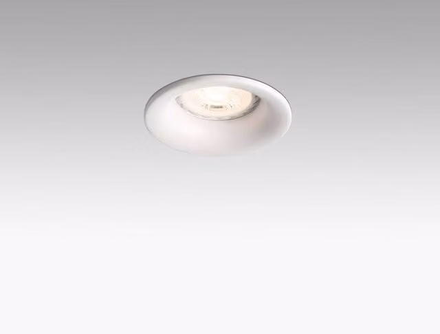 Faro Round Recessed Spotlight in White
