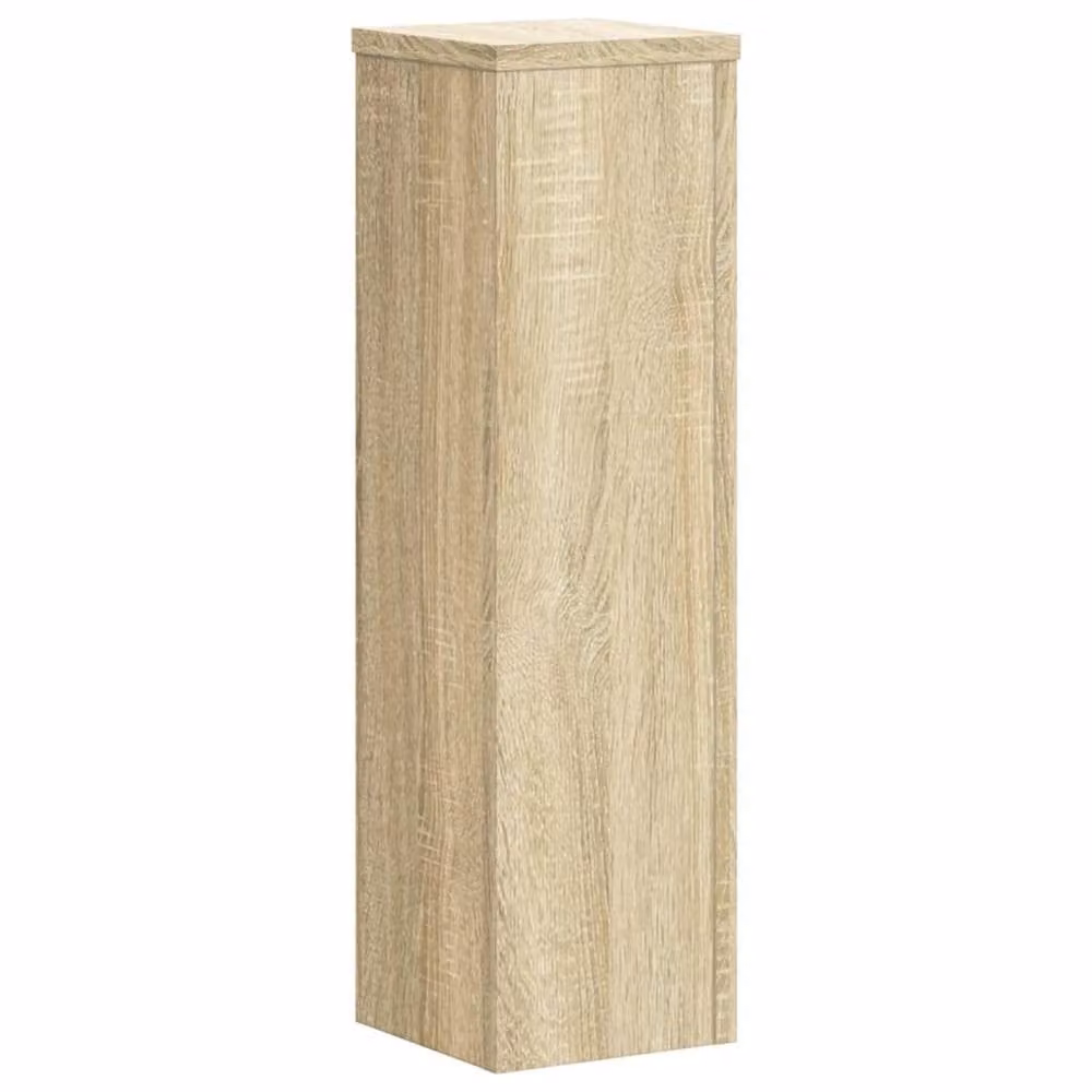 Berkfield Home Set of 2 Sonoma Oak Plant Stands, Light Brown Engineered Wood, W/D/H: 17 x 17 x 60 cm – 2