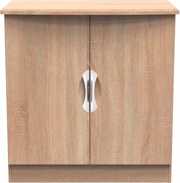 Ready Assembled 2 U Holborn 2 Door Cabinet in Light Oak Brown – 1