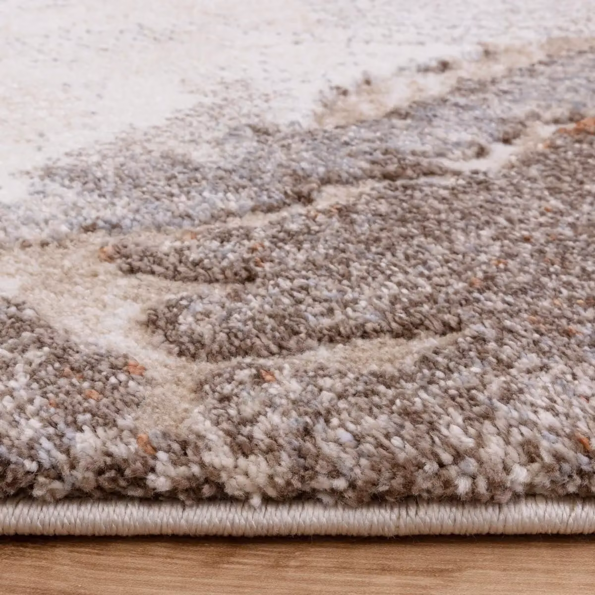 The Rug Shop UK Brown Modern Abstract Polypropylene Easy Care Area Rug W: 200 cm, L: 290 cm – 2