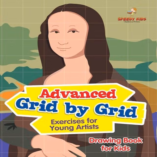 Speedy Kids Advanced Grid Drawing Book for Young Artists in White