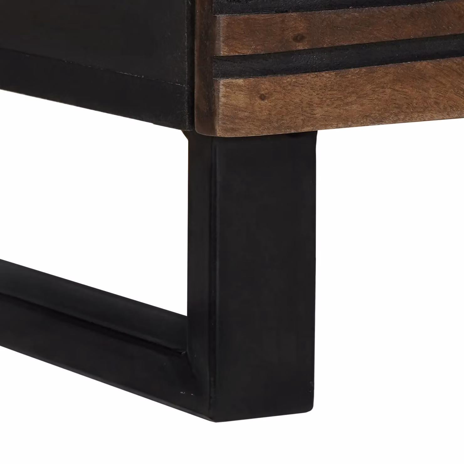 Berkfield Home Modern Bedside Cabinet in Brown, Solid Mango and MDF Wood, W/D/H: 50 x 33 x 60 cm – 5
