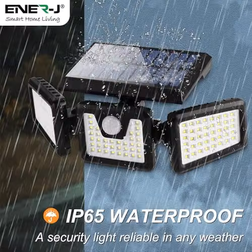 ENER-J Solar Motion Sensor LED Wall Light, White, W/D/H: 25 x 13 x 19 cm – 5