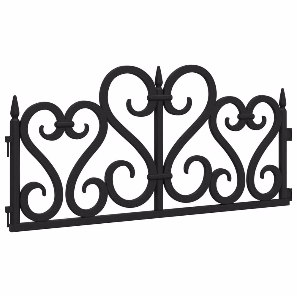 Berkfield Home Black Plastic Lawn Edging, 17 Pieces, 10 m – 3