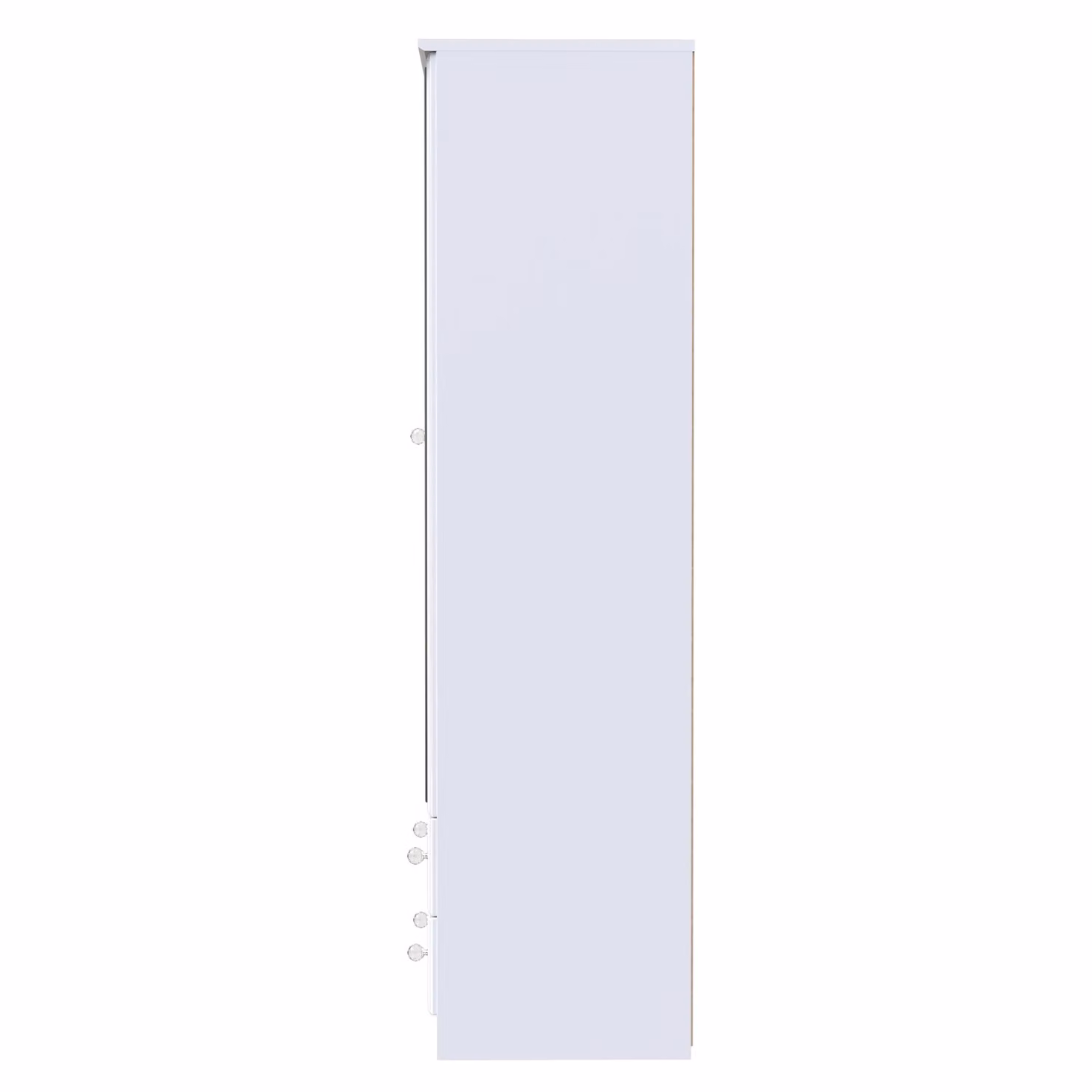 Ready Assembled 2 U Stratford Tall White Mirrored 2 Door Wardrobe with 2 Drawers – 2