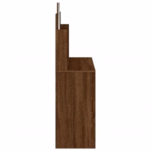 vidaXL Dressing Table with Mirror in Brown Oak, W: 96 cm, D: 39 cm, H: 142 cm – 3