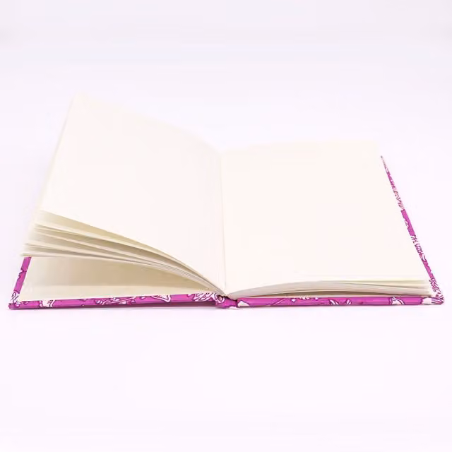 KDMK Pink Cotton Bound Softcover Blank Notebook with 48 Pages
