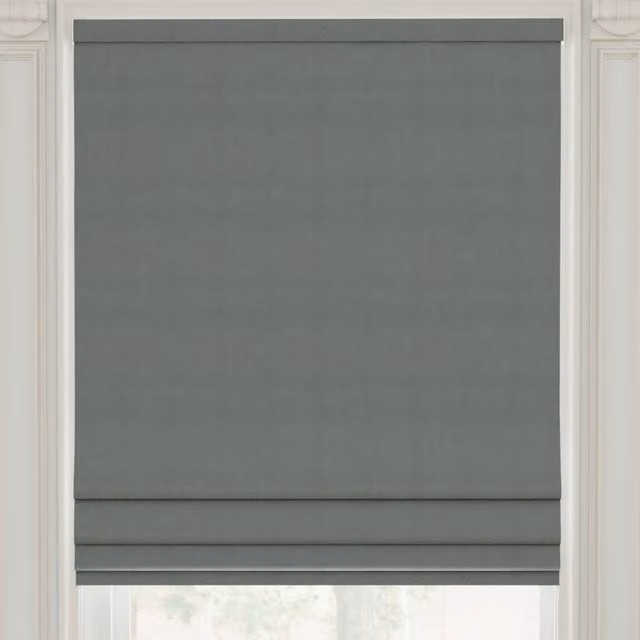 Linda Barker Royal Velvet Made to Measure Roman Blind in Grey